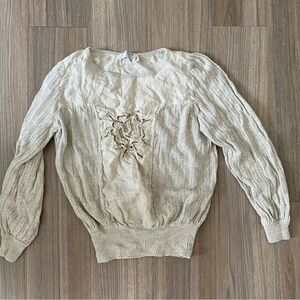 Valentino Beige Knit Top